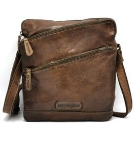 HillBurry HillBurry Shoulder Bag Washed Leather  taupe