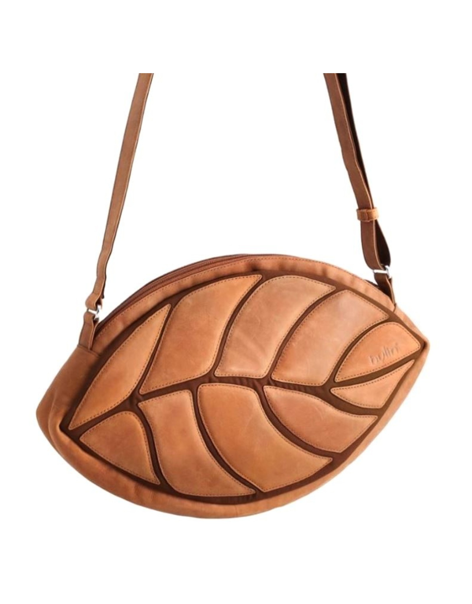 by-Lin Dutch Design Leather bags - by-Lin Dutch Design Daun Leather shoulder bag cognac