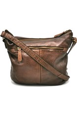 HillBurry Leather bags - Hillburry Shoulder Bag Washed Leather Choco Brown