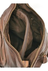 HillBurry Leather bags - Hillburry Shoulder Bag Washed Leather Choco Brown