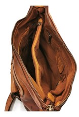 HillBurry Leather bags - Hillburry Shoulder Bag Washed Leather Tan (cognac)