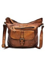 HillBurry Leather bags - Hillburry Shoulder Bag Washed Leather Tan (cognac)