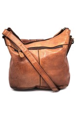 HillBurry Leather bags - Hillburry Shoulder Bag Washed Leather Tan (cognac)