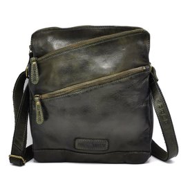 HillBurry HillBurry Shoulder Bag Washed Leather  khaki