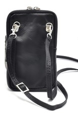 Trukado Leather Festival bags, waist bags and belt bags - Cowhide phone bag - neck pouch - crossbody (L)