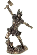 Veronese Design Giftware & Lifestyle - Thor Noorse Dondergod Gebronsd beeld 31cm