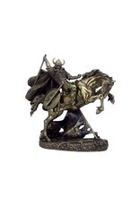 Veronese Design Giftware & Lifestyle - Viking with Sword on a Rearing Horse bronzed