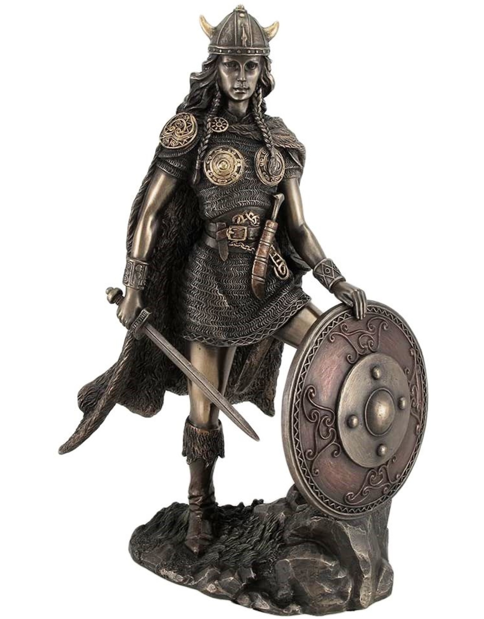 Veronese Design Giftware & Lifestyle - Shield-maiden Bronzed figurine Veronese Design