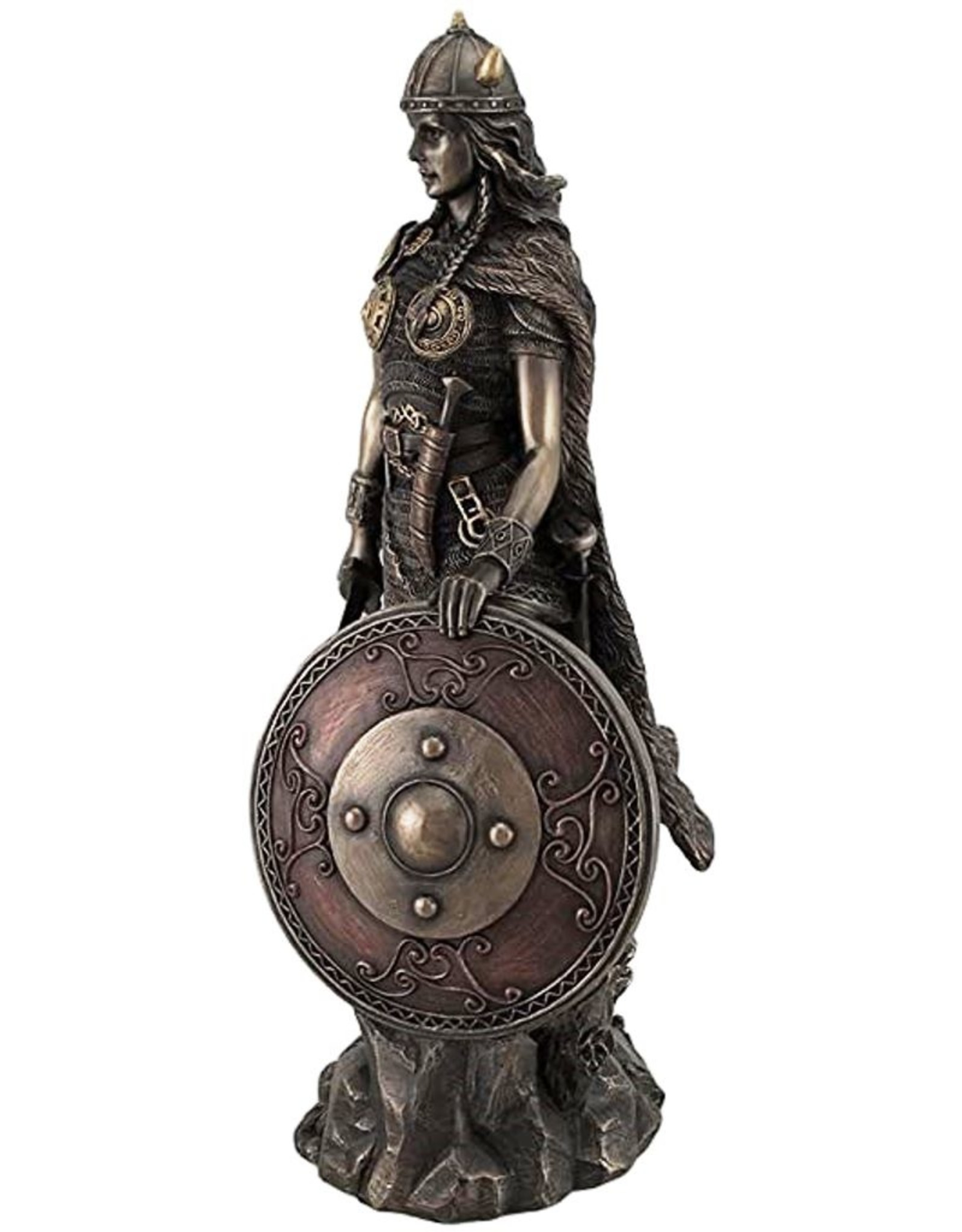  Veronese Design Viking Shieldmaiden Bronze Finished Statue  Norse Mythology : Home & Kitchen