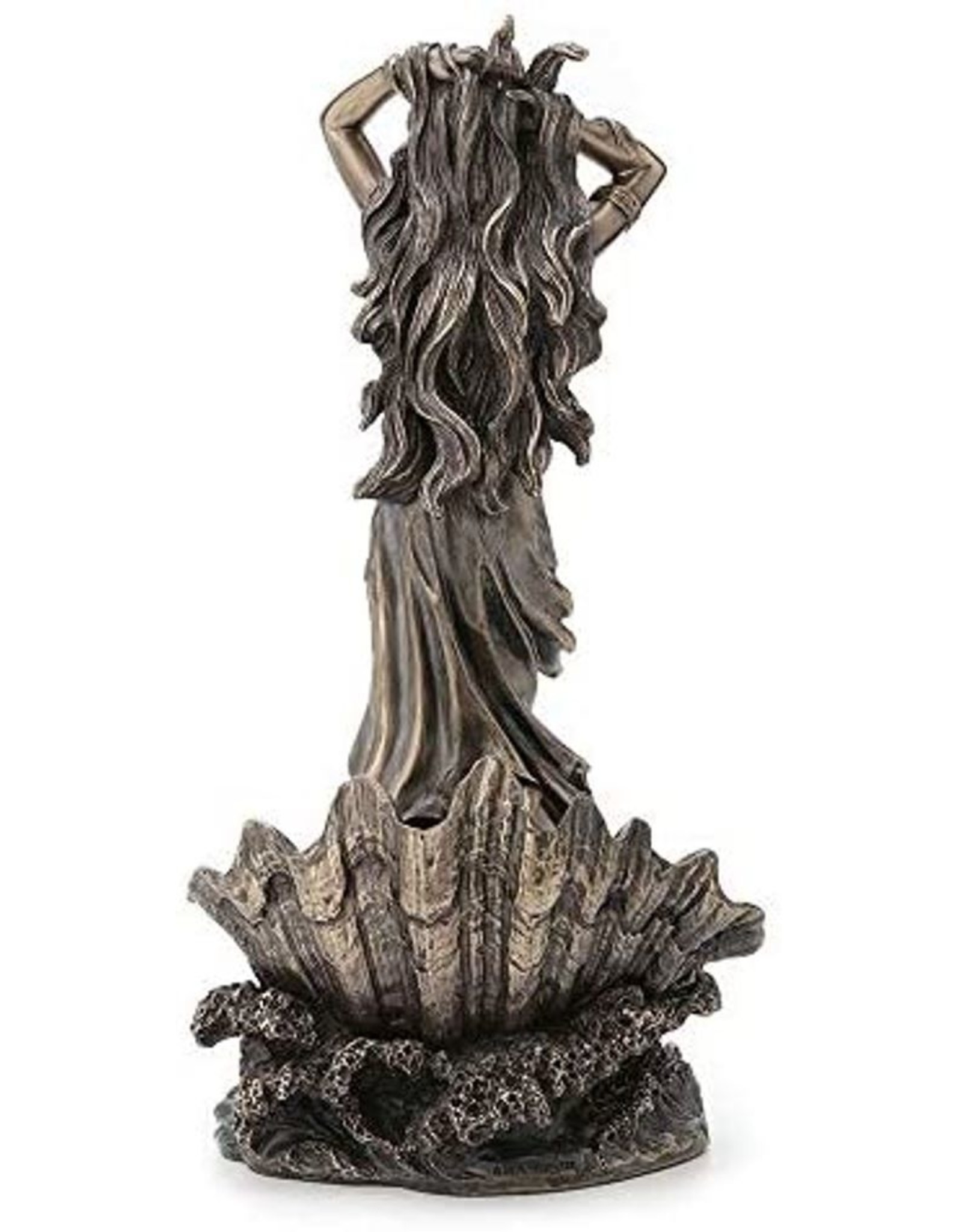 Veronese Design Giftware Figurines Collectables - Aphrodite Rising from the Sea Bronzed Statue 29cm