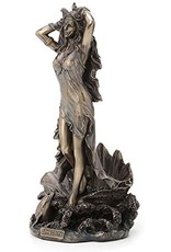 Veronese Design Giftware Figurines Collectables - Aphrodite Rising from the Sea Bronzed Statue 29cm