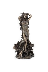 Veronese Design Giftware Figurines Collectables - Aphrodite Rising from the Sea Bronzed Statue 29cm