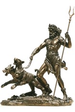 Veronese Design Giftware Figurines Collectables - Hades God of the Underworld with Cerberus Statue