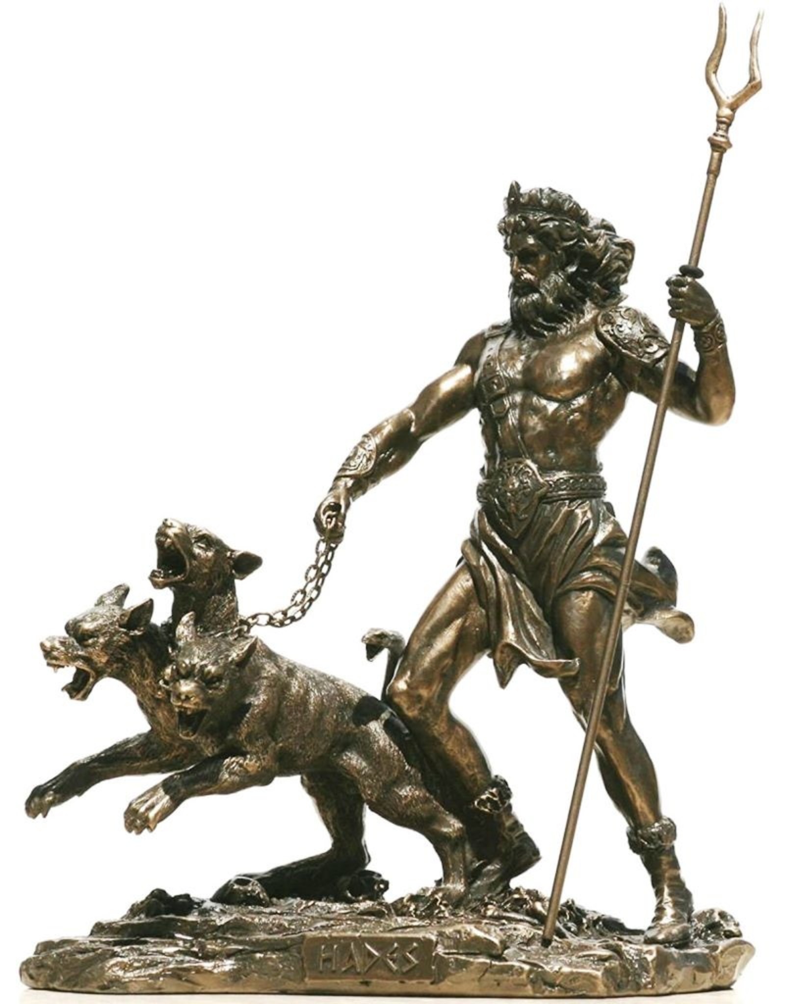 Veronese Design Giftware Beelden Collectables  - Hades God van de Onderwereld met Cerberus beeld