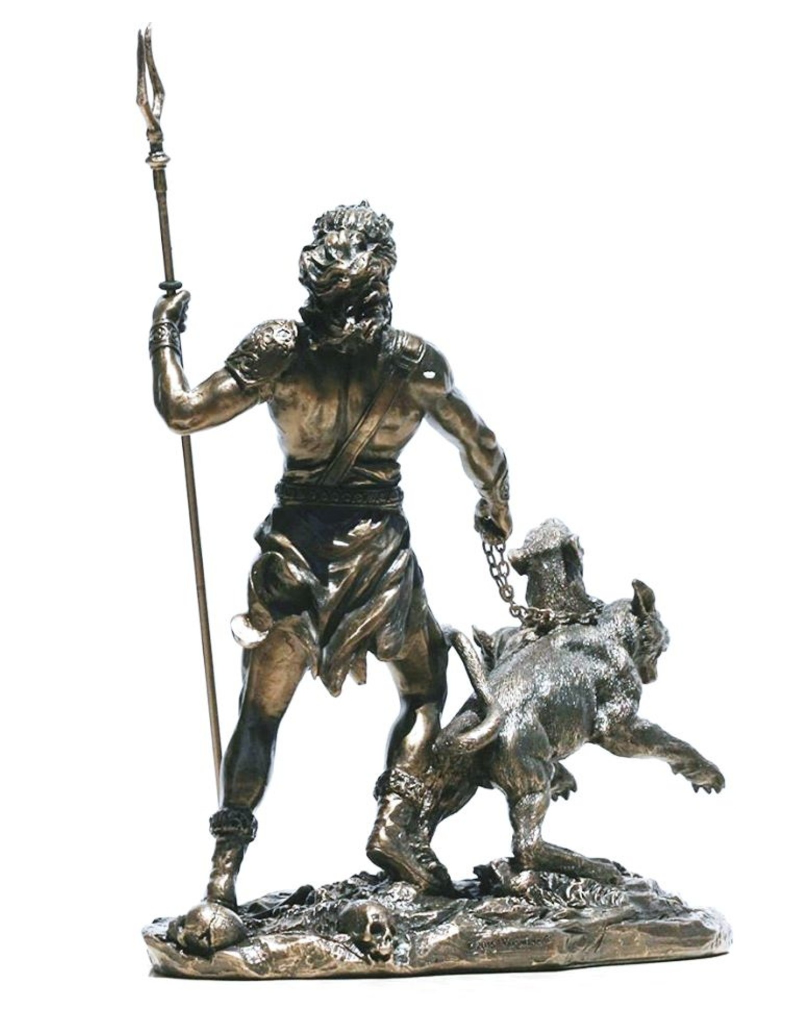 Veronese Design Giftware Beelden Collectables  - Hades God van de Onderwereld met Cerberus beeld