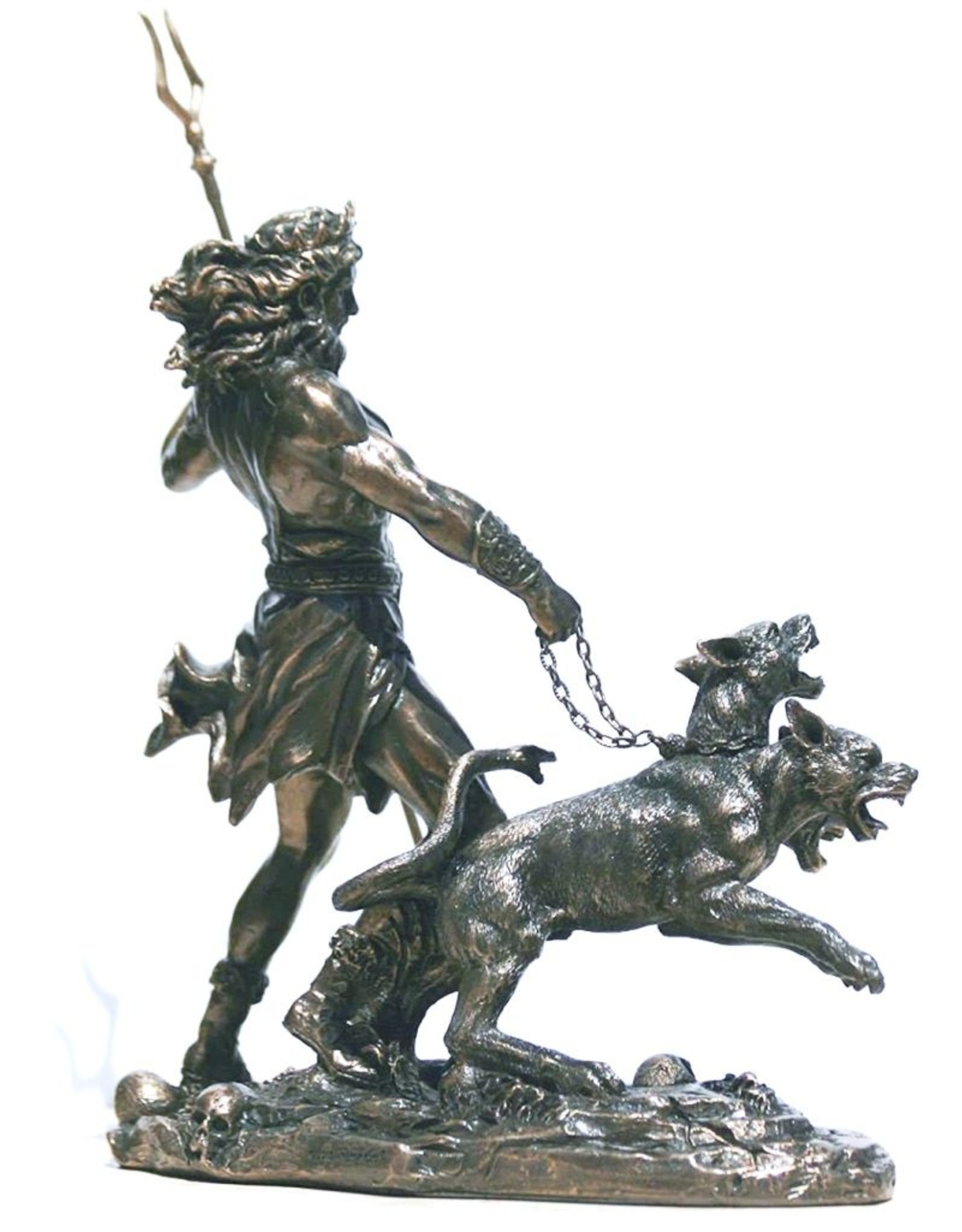 Veronese Design Giftware Figurines Collectables - Hades God of the Underworld with Cerberus Statue