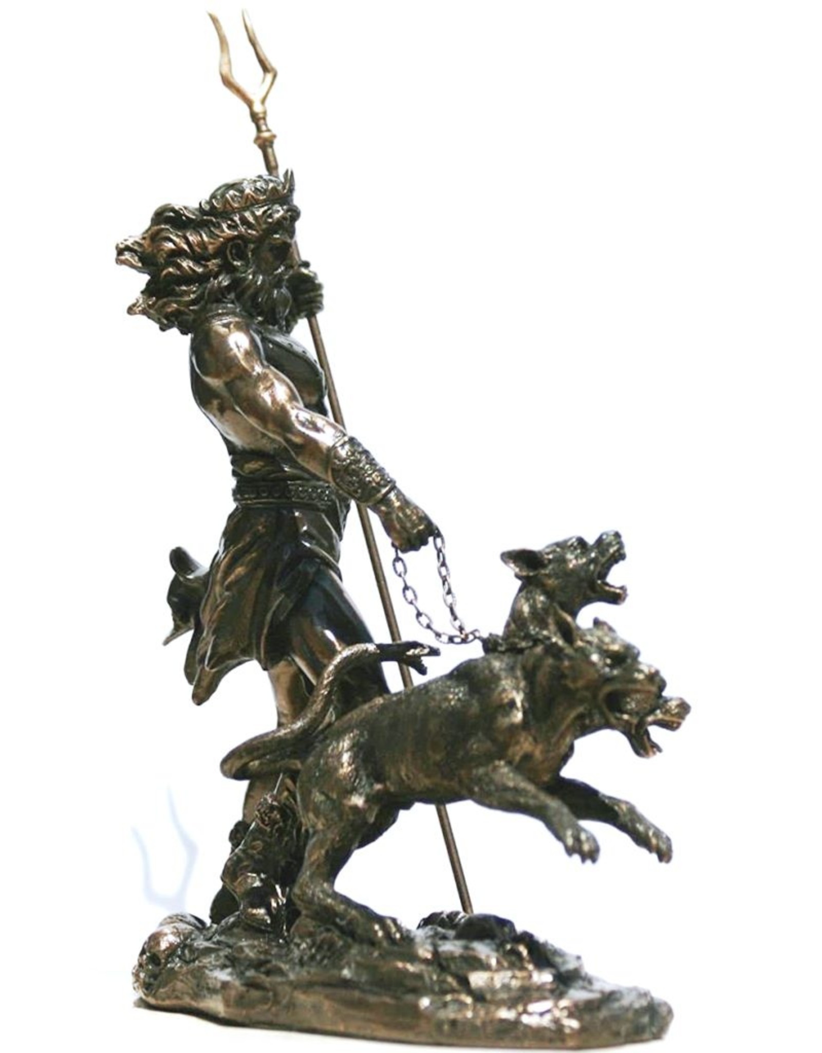 Veronese Design Giftware Figurines Collectables - Hades God of the Underworld with Cerberus Statue