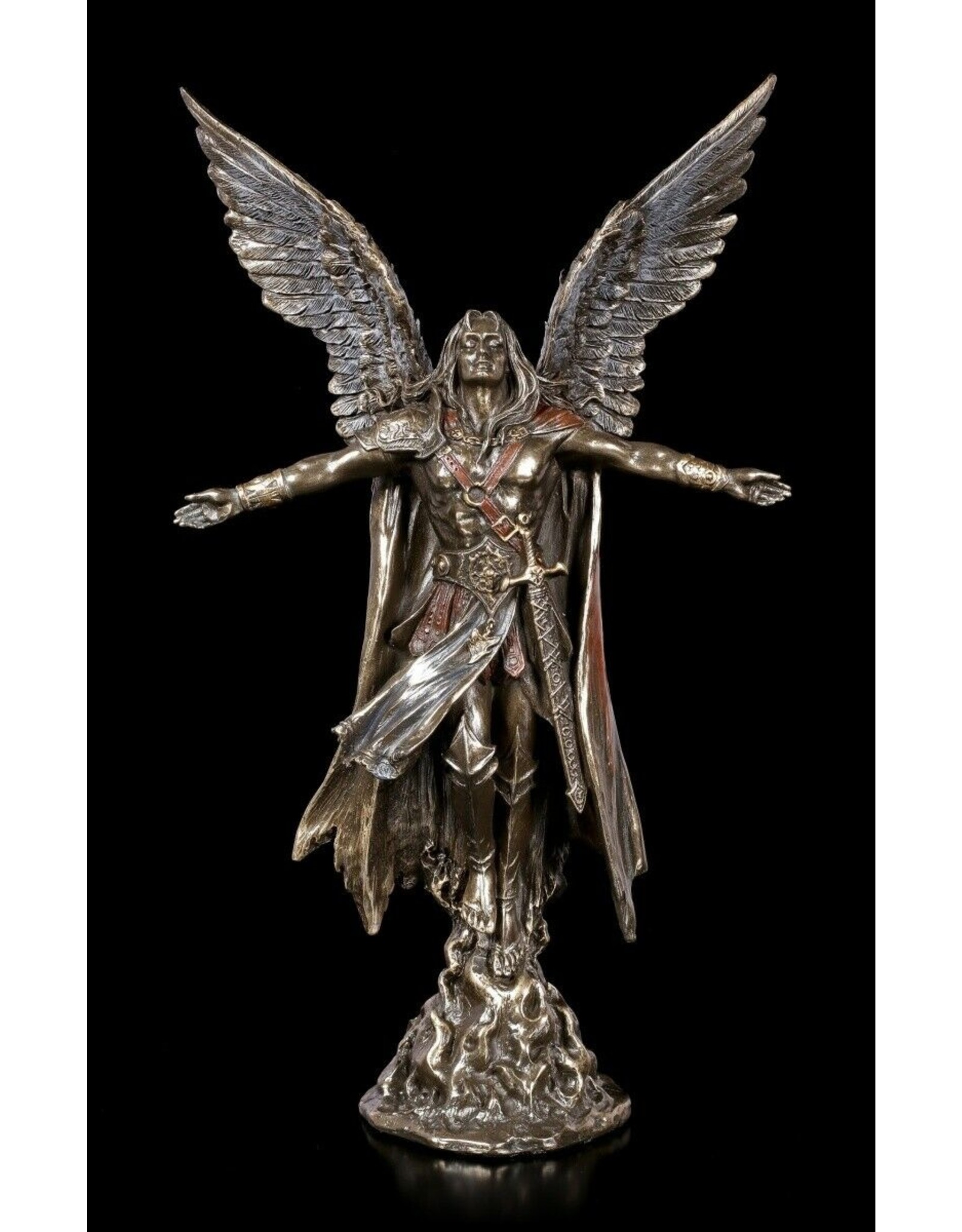 Veronese Design Giftware & Lifestyle - Uriel - Ascending Warrior Angel bronzed - Veronese Design