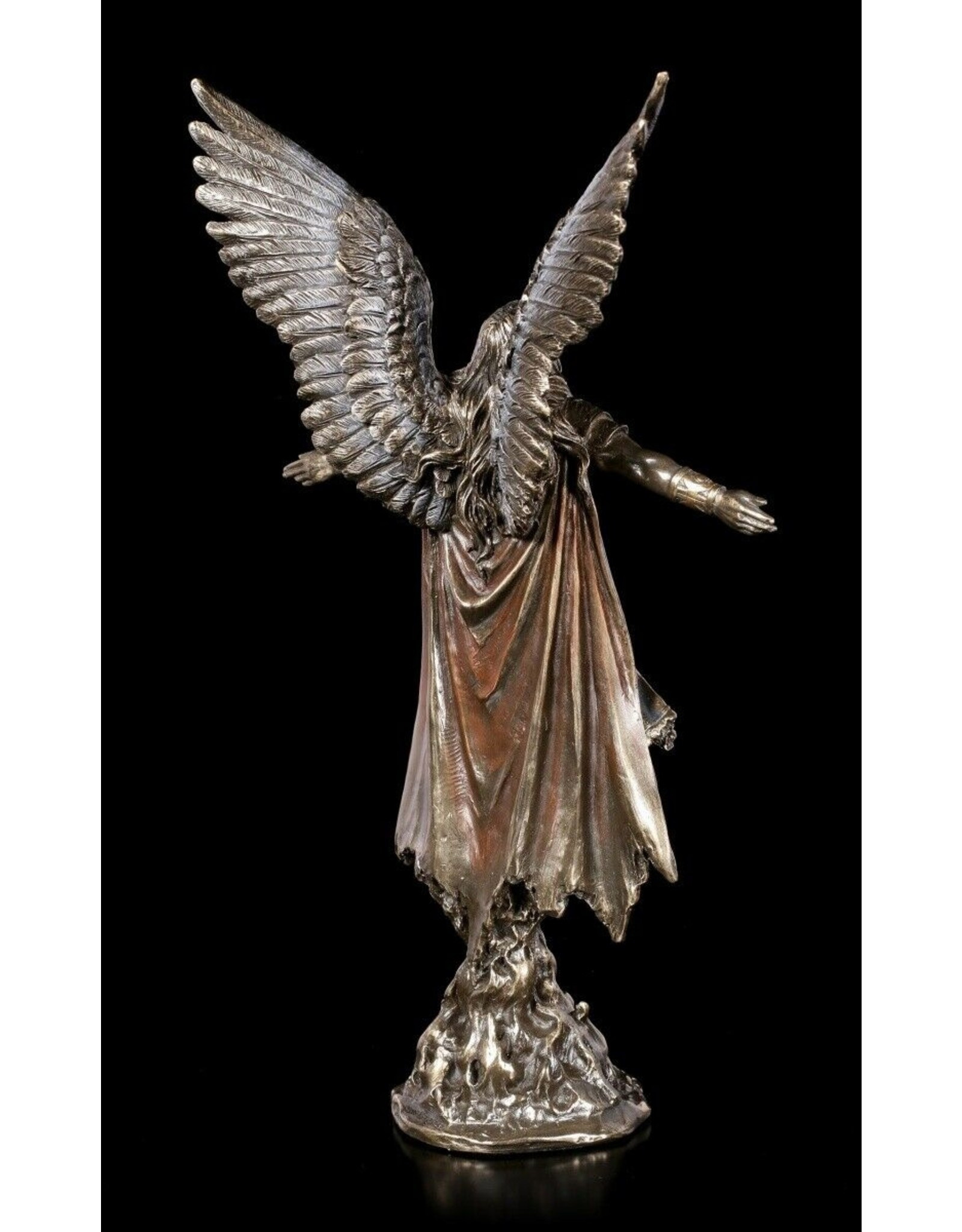 Veronese Design Giftware & Lifestyle - Uriel - Stijgende Engel Krijger gebronsd  - Veronese Design