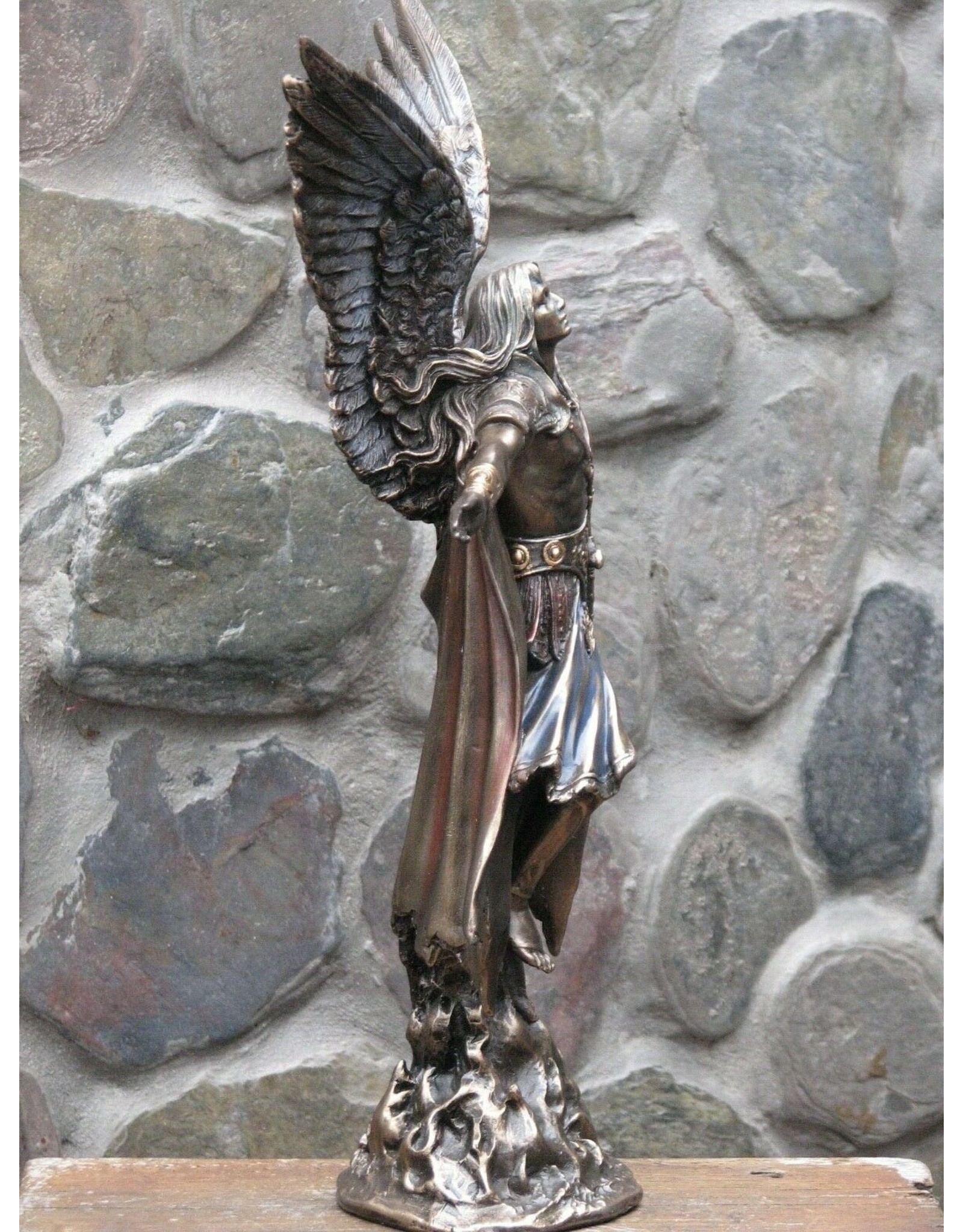 Veronese Design Giftware & Lifestyle - Uriel - Ascending Warrior Angel bronzed - Veronese Design