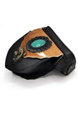 Trukado Leather Festival bags, waist bags and belt bags - Leather waist bag with cowhide (black)