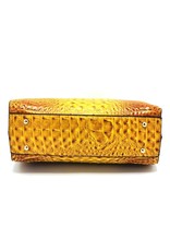 Angelo Fashion bags - Fashionable handbag Croco lacquer yellow