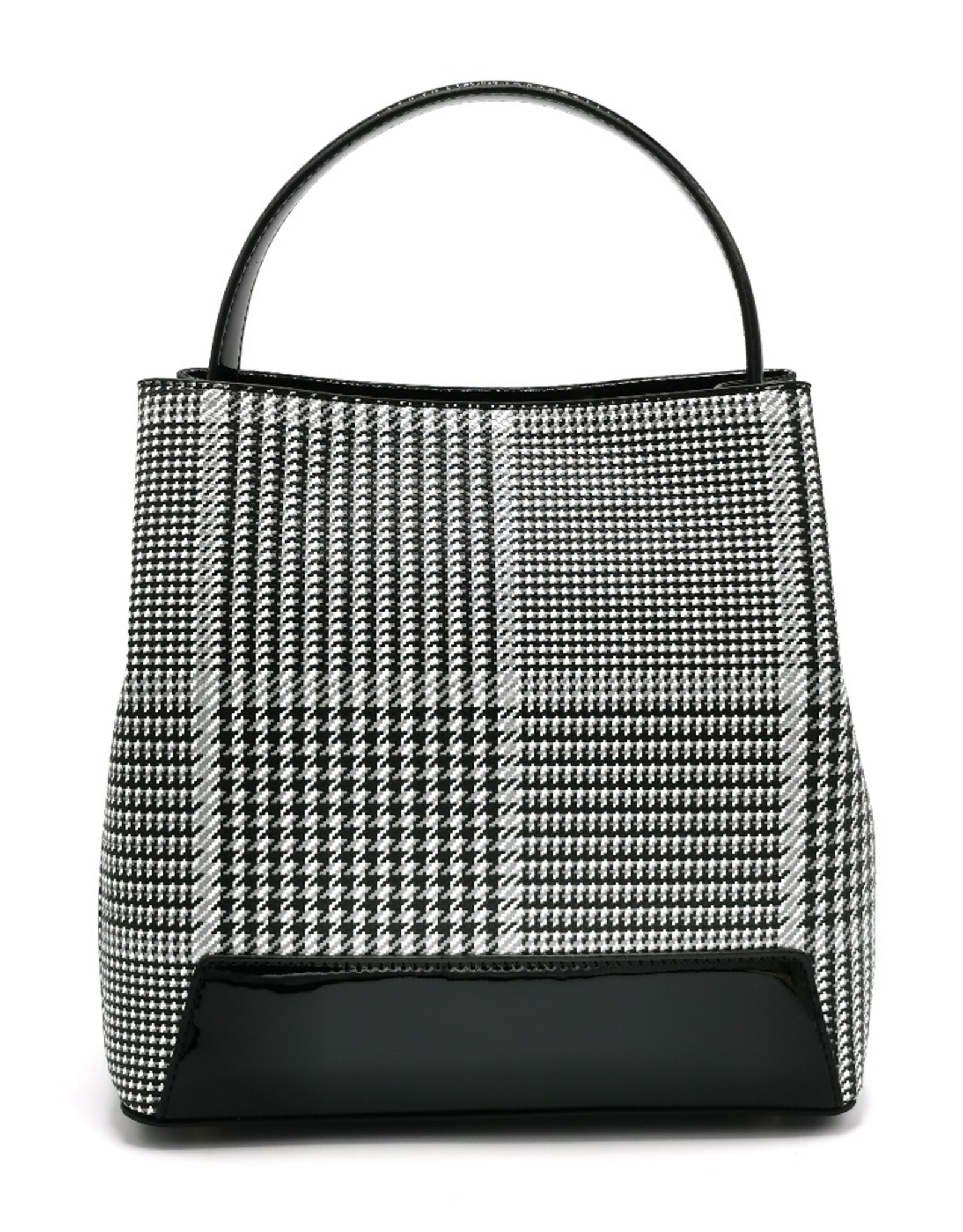 Tom & Eva Fashion bags - Tom & Eva Design Handbag Houndstooth Black and White