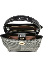 Tom & Eva Fashion bags - Tom & Eva Design Handbag Houndstooth Black and White