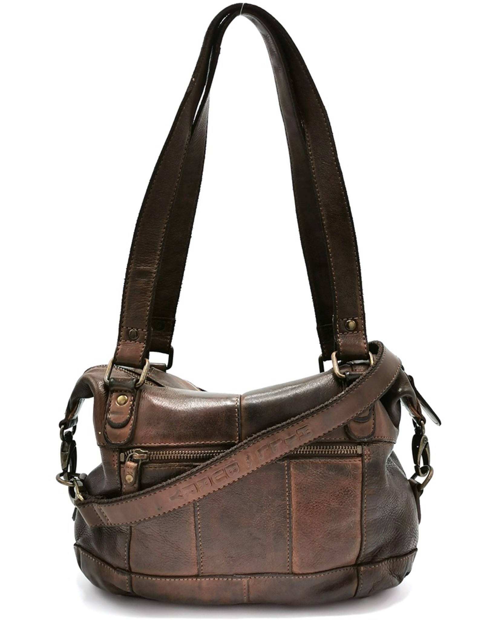 HillBurry Leather Shoulder bags  leather crossbody bags - HillBurry Shoulder Bag Washed Leather - brown