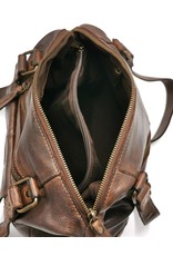 HillBurry Leather Shoulder bags  leather crossbody bags - HillBurry Shoulder Bag Washed Leather - brown