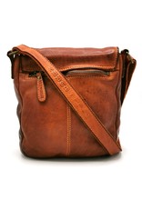 HillBurry Leather bags - HillBurry Shoulder Bag with Cover Washed leather orange