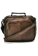 HillBurry Leather bags - HillBurry Sturdy Unisex Bag Washed Leather Vintage brown