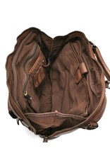 HillBurry Leather bags - HillBurry Sturdy Unisex Bag Washed Leather Vintage brown