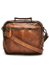 HillBurry Leather bags - HillBurry Sturdy Unisex Bag Washed Leather Vintage tan