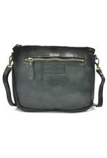 HillBurry Small leather bags, clutches and more - Hillburry Shoulder Bag - Clutch Washed Leather Black