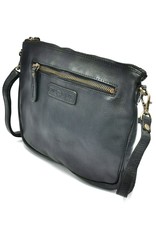 HillBurry Small leather bags, clutches and more - Hillburry Shoulder Bag - Clutch Washed Leather Black