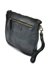 HillBurry Small leather bags, clutches and more - Hillburry Shoulder Bag - Clutch Washed Leather Black