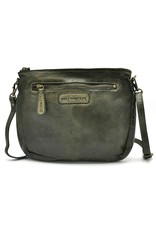 HillBurry Small leather bags, clutches and more - Hillburry Shoulder Bag - Clutch Washed Leather khaki