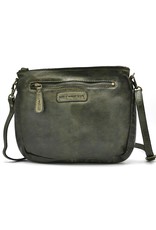 HillBurry Small leather bags, clutches and more - Hillburry Shoulder Bag - Clutch Washed Leather khaki