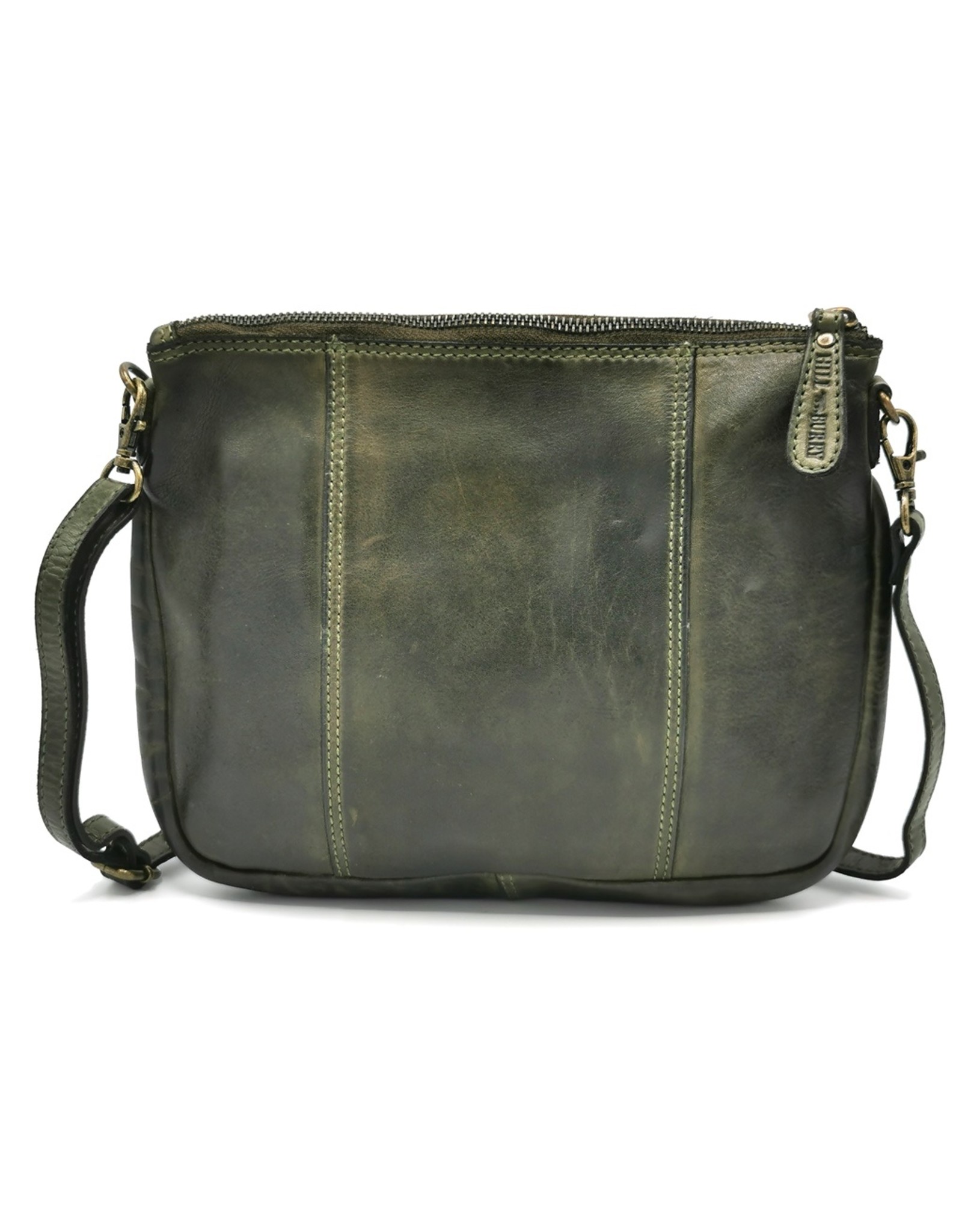 HillBurry Small leather bags, clutches and more - Hillburry Shoulder Bag - Clutch Washed Leather khaki