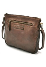 HillBurry Small leather bags, clutches and more - Hillburry Shoulder Bag - Clutch Washed Leather brown