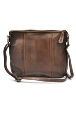 HillBurry Leren Festivaltasjes, heuptassen en riemtassen - Hillburry Schoudertas-Clutch Gewassen Leer bruin