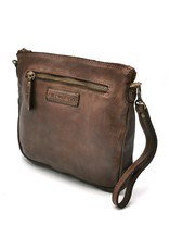 HillBurry Leren Festivaltasjes, heuptassen en riemtassen - Hillburry Schoudertas-Clutch Gewassen Leer bruin