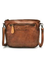 HillBurry Leren Festivaltasjes, heuptassen en riemtassen - Hillburry Schoudertas-Clutch Gewassen Leer tan