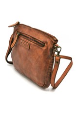 HillBurry Small leather bags, clutches and more - Hillburry Shoulder Bag - Clutch Washed Leather tan