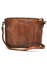 HillBurry Leren Festivaltasjes, heuptassen en riemtassen - Hillburry Schoudertas-Clutch Gewassen Leer tan