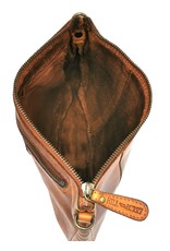 HillBurry Small leather bags, clutches and more - Hillburry Shoulder Bag - Clutch Washed Leather tan