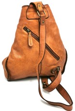 HillBurry Leather backpacks Leather shoppers - HillBurry Crossbody-Sling bag Washed Leather tan