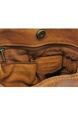 HillBurry Leather backpacks Leather shoppers - HillBurry Crossbody-Sling bag Washed Leather tan