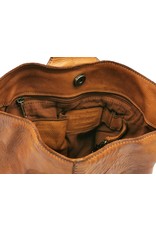 HillBurry Leather backpacks Leather shoppers - HillBurry Crossbody-Sling bag Washed Leather tan